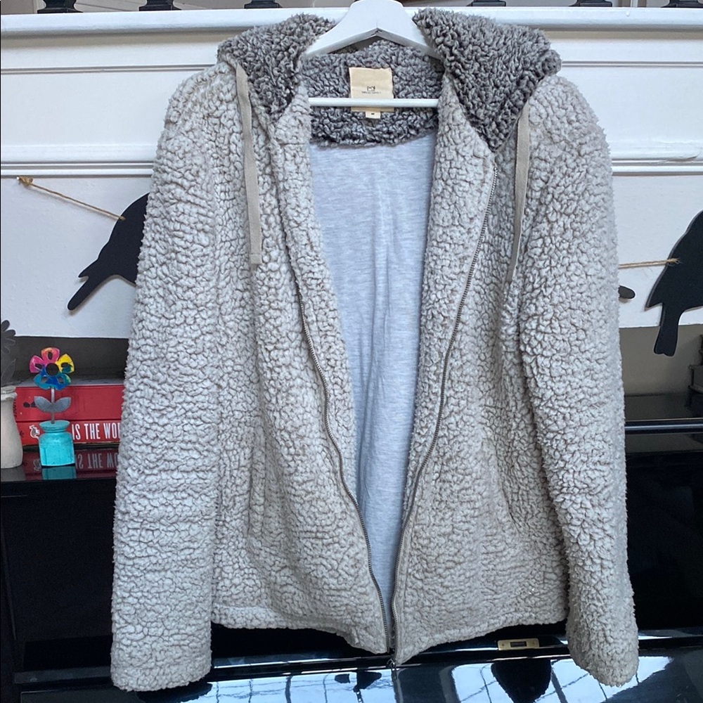 Thread & Supply Gray Sherpa Jacket